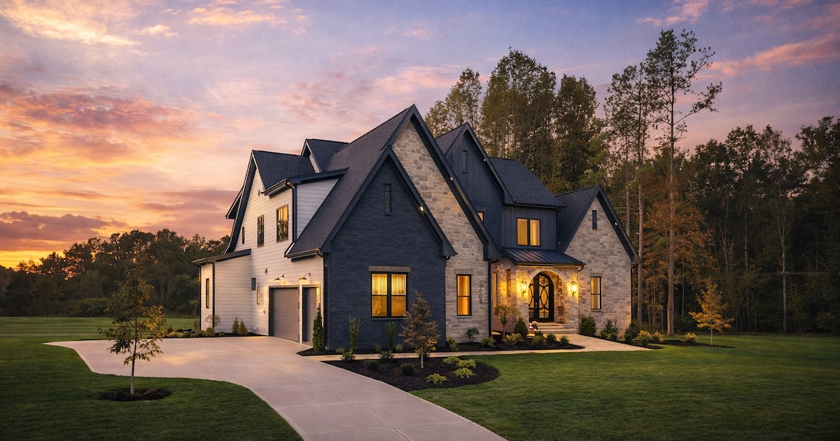 Completed Gemstone custom home