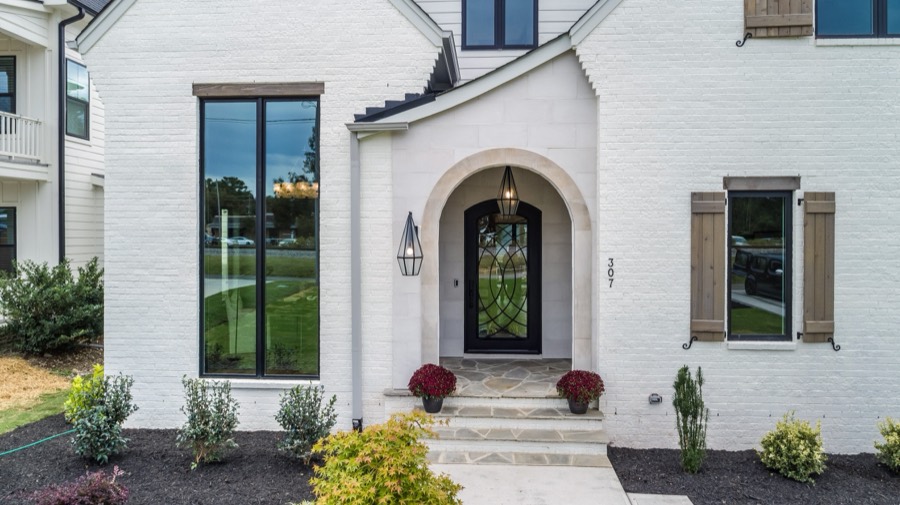 Arched Brick Entry